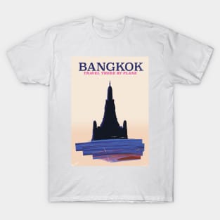 Wat Pho Bangkok travel poster T-Shirt